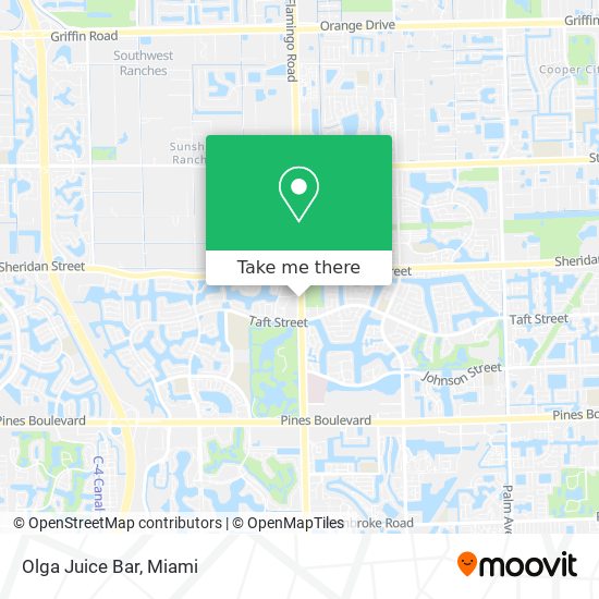 Mapa de Olga Juice Bar