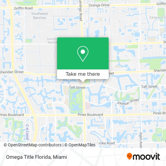 Mapa de Omega Title Florida