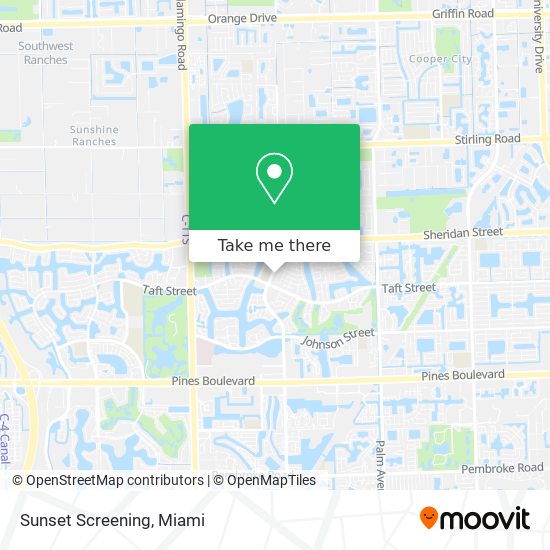 Mapa de Sunset Screening