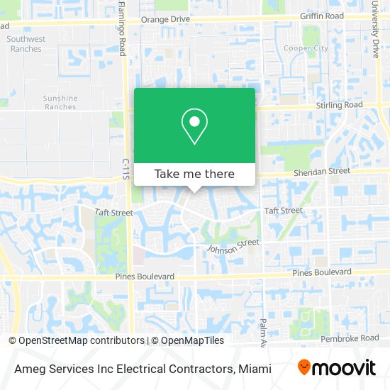 Mapa de Ameg Services Inc Electrical Contractors