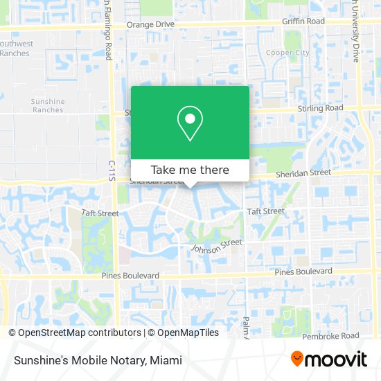 Sunshine's Mobile Notary map
