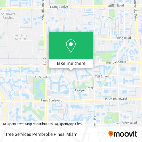 Mapa de Tree Services Pembroke Pines