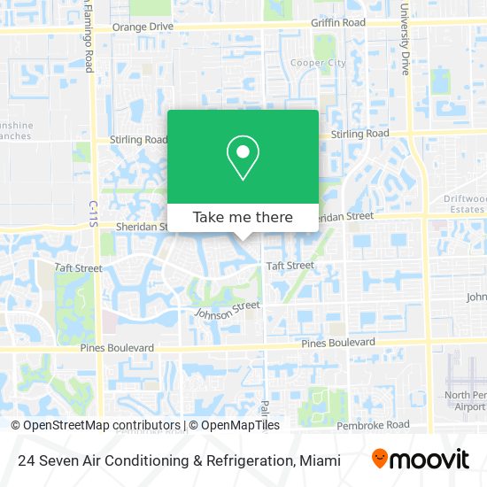 24 Seven Air Conditioning & Refrigeration map