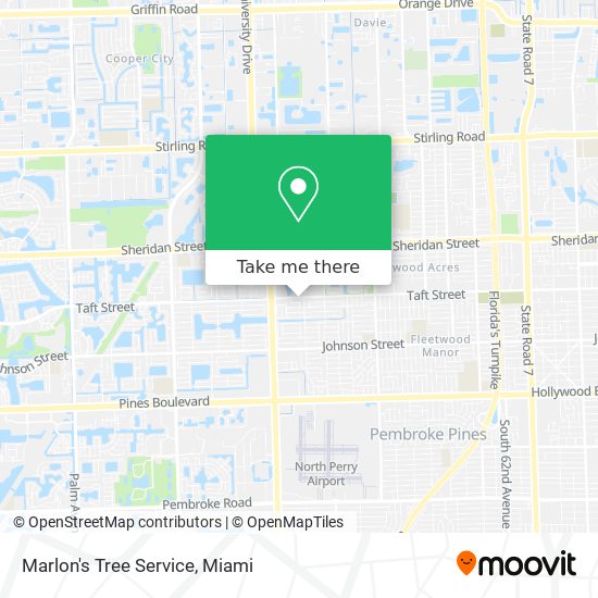 Marlon's Tree Service map