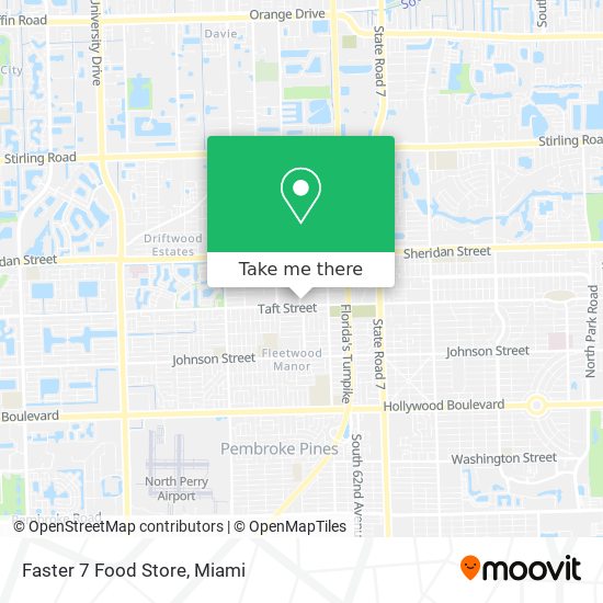 Faster 7 Food Store map