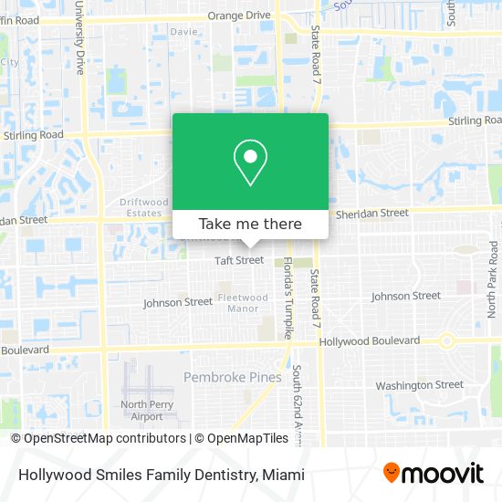 Hollywood Smiles Family Dentistry map