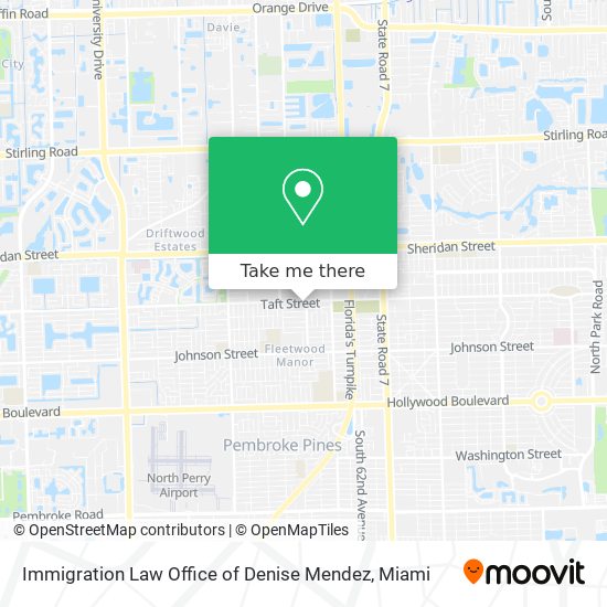 Immigration Law Office of Denise Mendez map