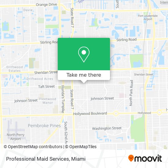 Professional Maid Services map