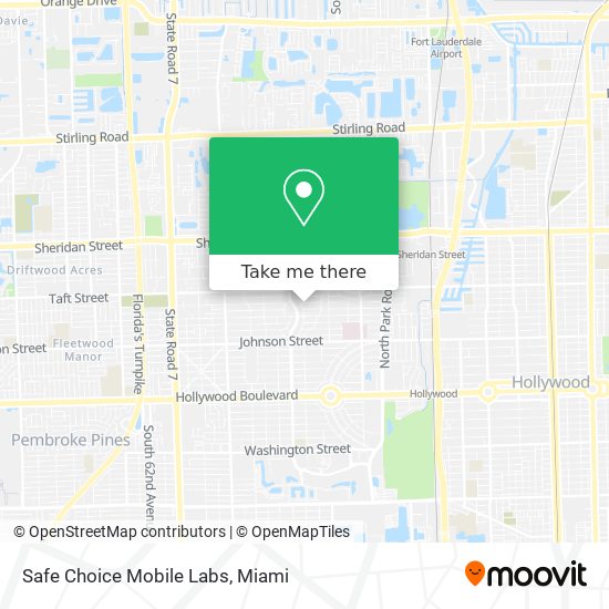 Mapa de Safe Choice Mobile Labs