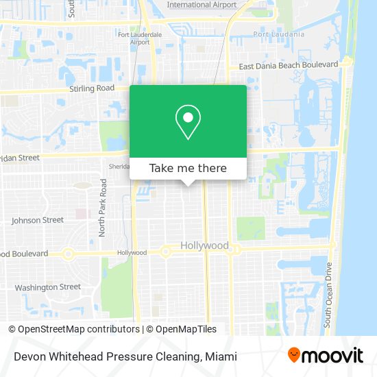 Mapa de Devon Whitehead Pressure Cleaning