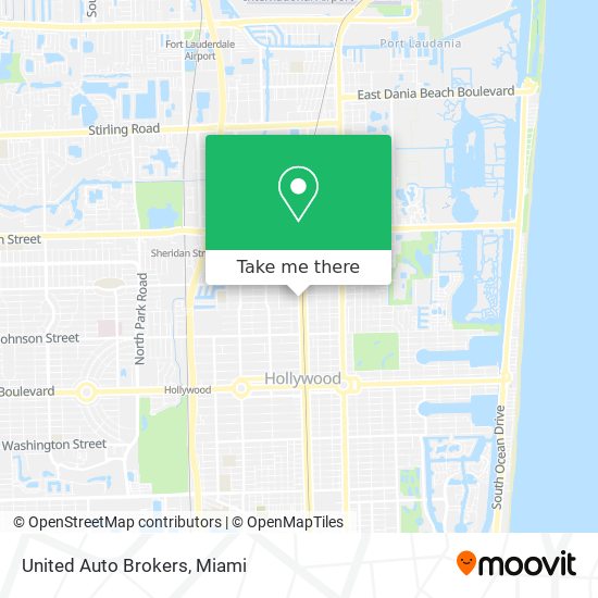 United Auto Brokers map