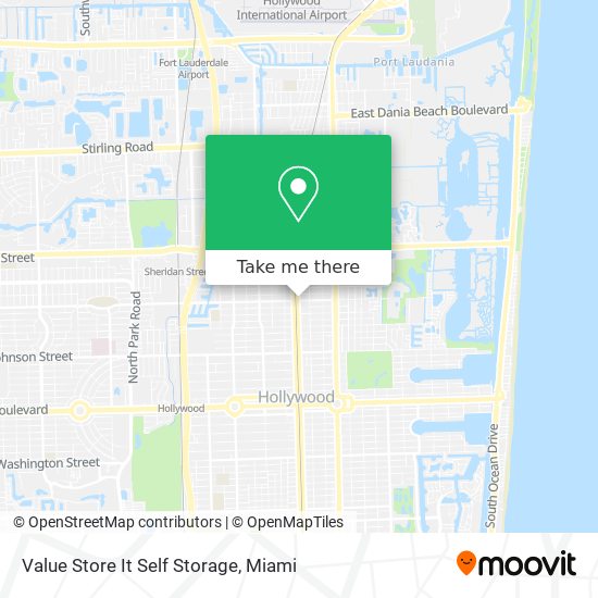 Value Store It Self Storage map