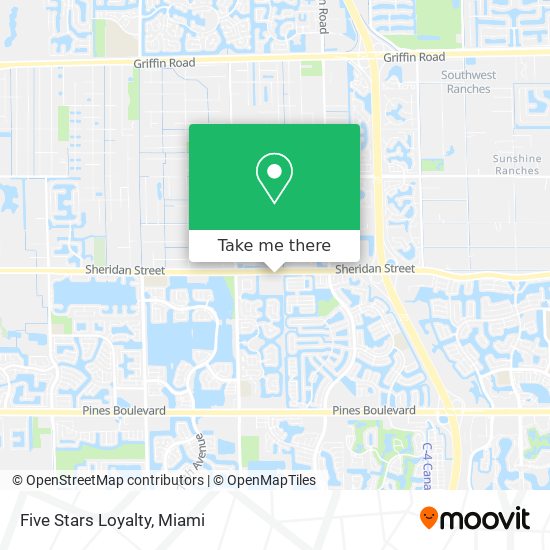 Five Stars Loyalty map