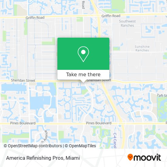 America Refinishing Pros map