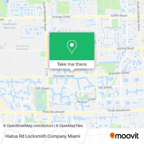 Mapa de Hiatus Rd Locksmith Company