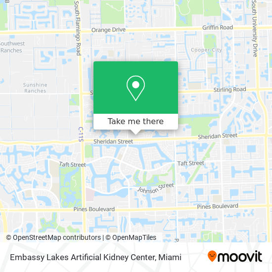 Embassy Lakes Artificial Kidney Center map