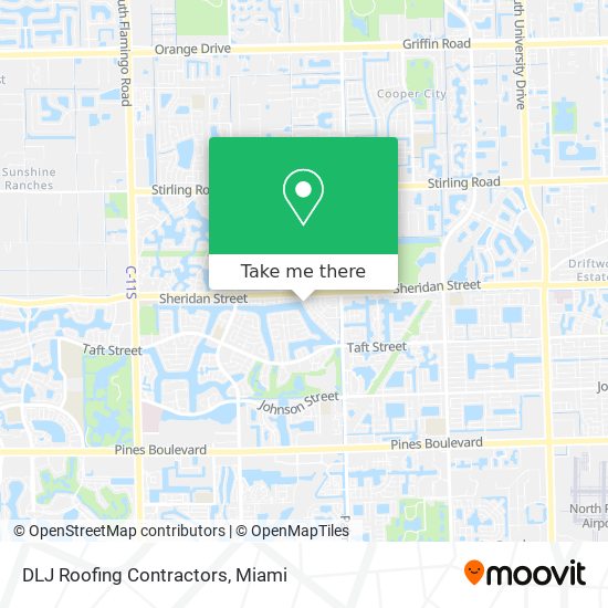 DLJ Roofing Contractors map