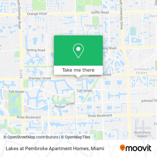 Mapa de Lakes at Pembroke Apartment Homes