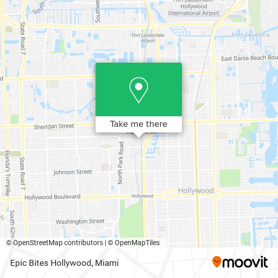 Mapa de Epic Bites Hollywood
