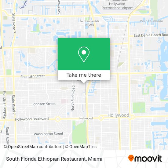 South Florida Ethiopian Restaurant map