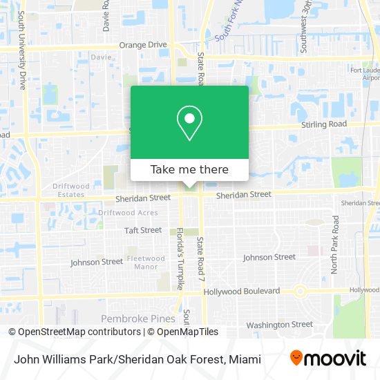 John Williams Park / Sheridan Oak Forest map