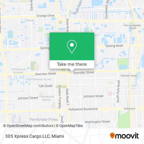 305 Xpress Cargo.LLC map