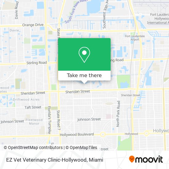 EZ Vet Veterinary Clinic-Hollywood map