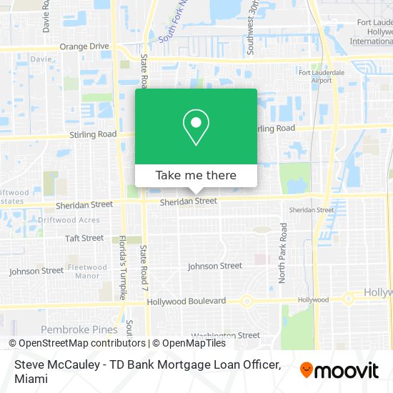 Steve McCauley - TD Bank Mortgage Loan Officer map