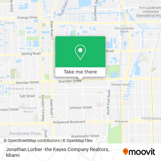 Jonathan Lorber -the Keyes Company Realtors map