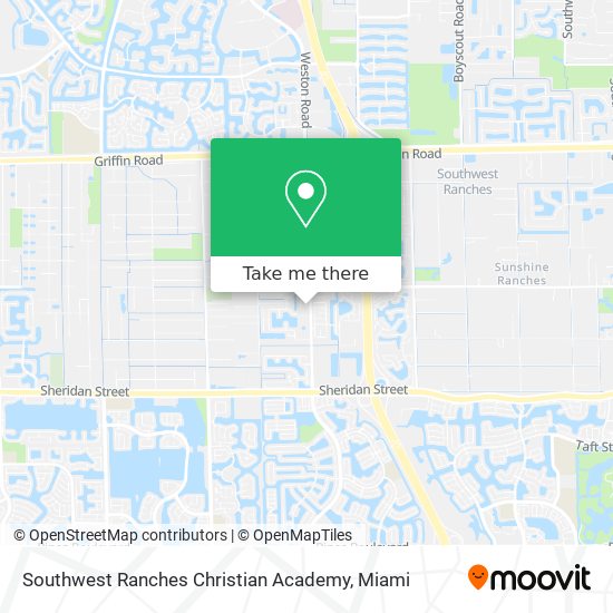 Southwest Ranches Christian Academy map