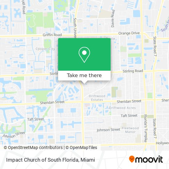 Mapa de Impact Church of South Florida