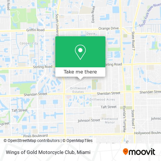 Mapa de Wings of Gold Motorcycle Club