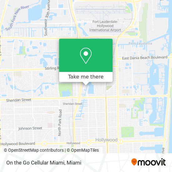 Mapa de On the Go Cellular Miami