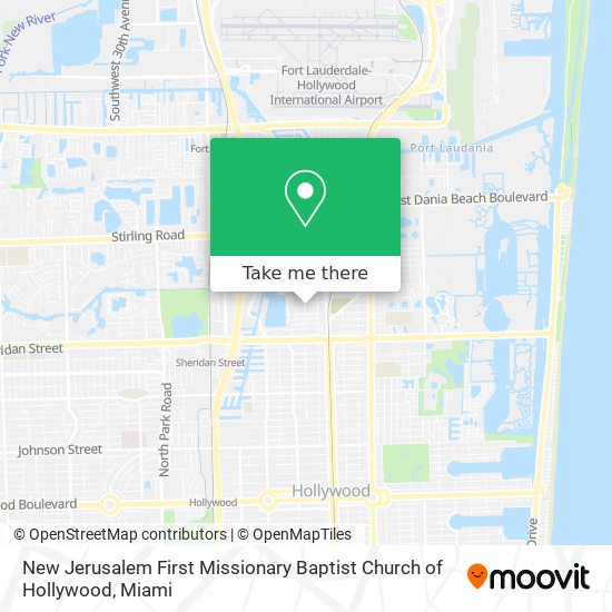 Mapa de New Jerusalem First Missionary Baptist Church of Hollywood