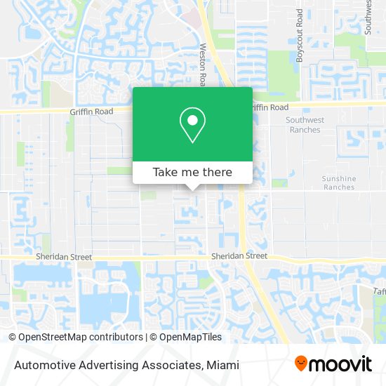 Automotive Advertising Associates map