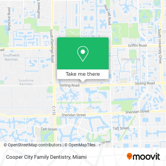 Cooper City Family Dentistry map