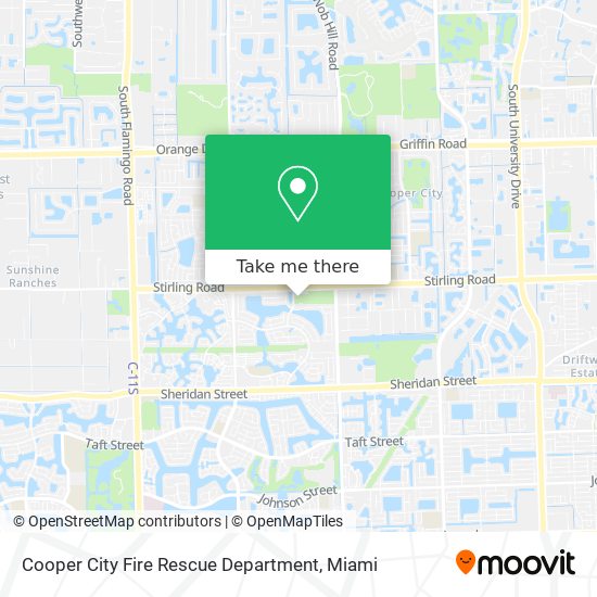Mapa de Cooper City Fire Rescue Department