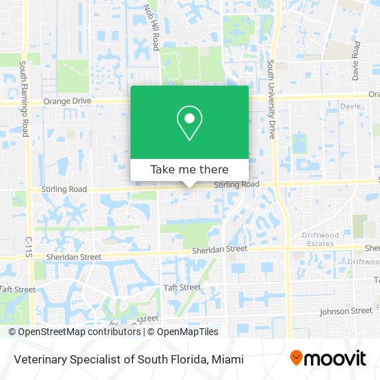 Mapa de Veterinary Specialist of South Florida