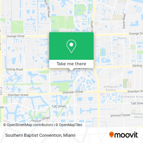 Mapa de Southern Baptist Convention