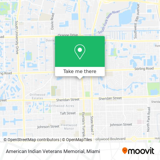 American Indian Veterans Memorial map