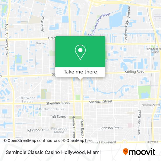 Mapa de Seminole Classic Casino Hollywood