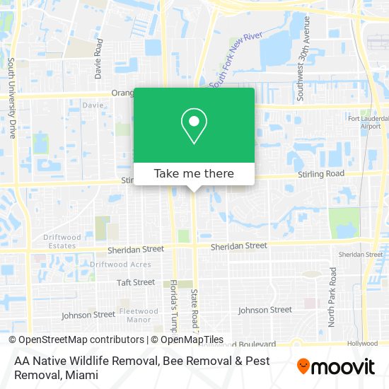Mapa de AA Native Wildlife Removal, Bee Removal & Pest Removal
