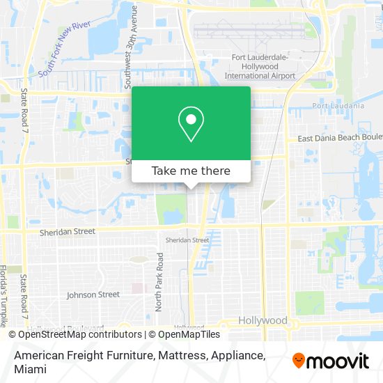 American Freight Furniture, Mattress, Appliance map