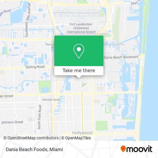 Dania Beach Foods map