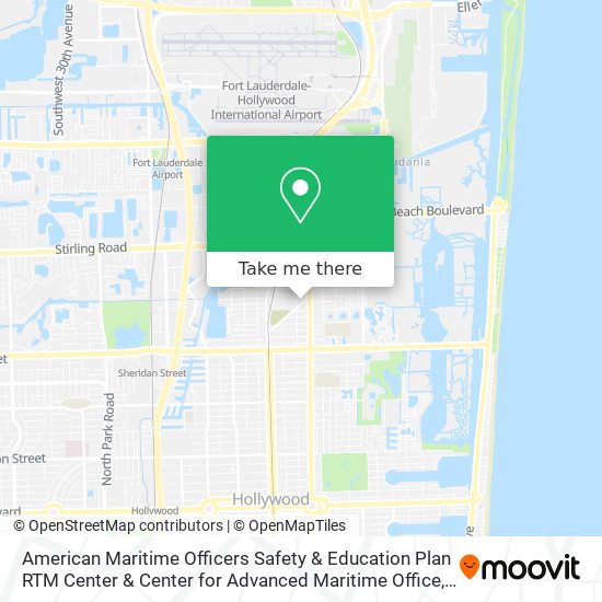 American Maritime Officers Safety & Education Plan RTM Center & Center for Advanced Maritime Office map