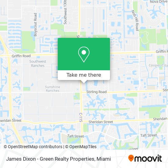 Mapa de James Dixon - Green Realty Properties