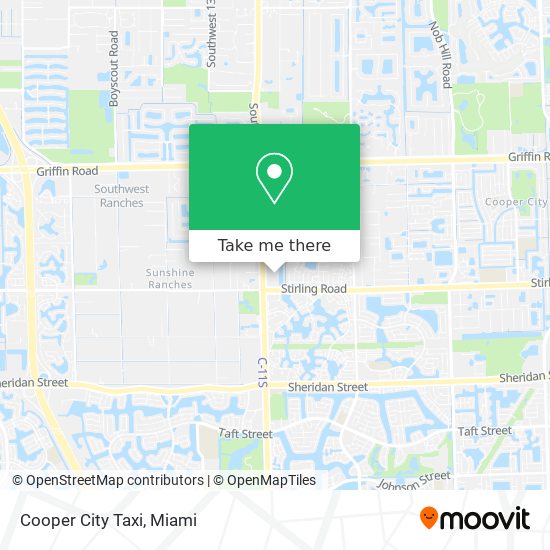 Cooper City Taxi map