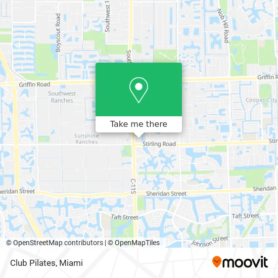 Club Pilates map