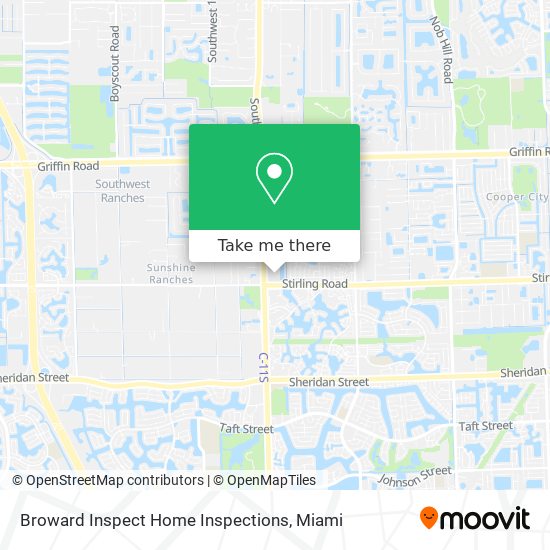 Mapa de Broward Inspect Home Inspections