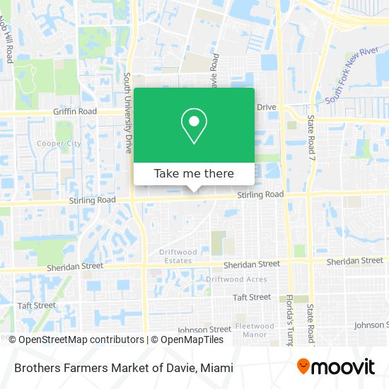 Brothers Farmers Market of Davie map